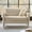 Linen, variant on 50" Farmhouse Loveseat Sofa with Slope Arms and Solid Wood Bobbin Legs for Living Room, Stripe