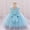 Sky Blue, variant on Girls Formal Princess Dress, Summer Flower Girl Wedding Dress with Tulle Skirt for Bridal Party, Junior Bridesmaid Pageant Gown for Special Occasions Age 6M-4Y Pink 110