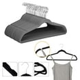 thumbnail image 2 of Clearance Kaireo Home Textile Storage, Flocking Hanger Gray, Hanger Bag with 10 Velvet Hangers That Can Rotate 360 ° and Are Elastic Hangers Space and Are Non Slip Hangers with Velvet Sleeves, 2 of 8