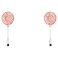 thumbnail image 1 of Cateissary Ventilador Usb Recargable Silencioso Refrigeración Mini Plug Fans Outdoor Rosa 2Conjunto, 1 of 6