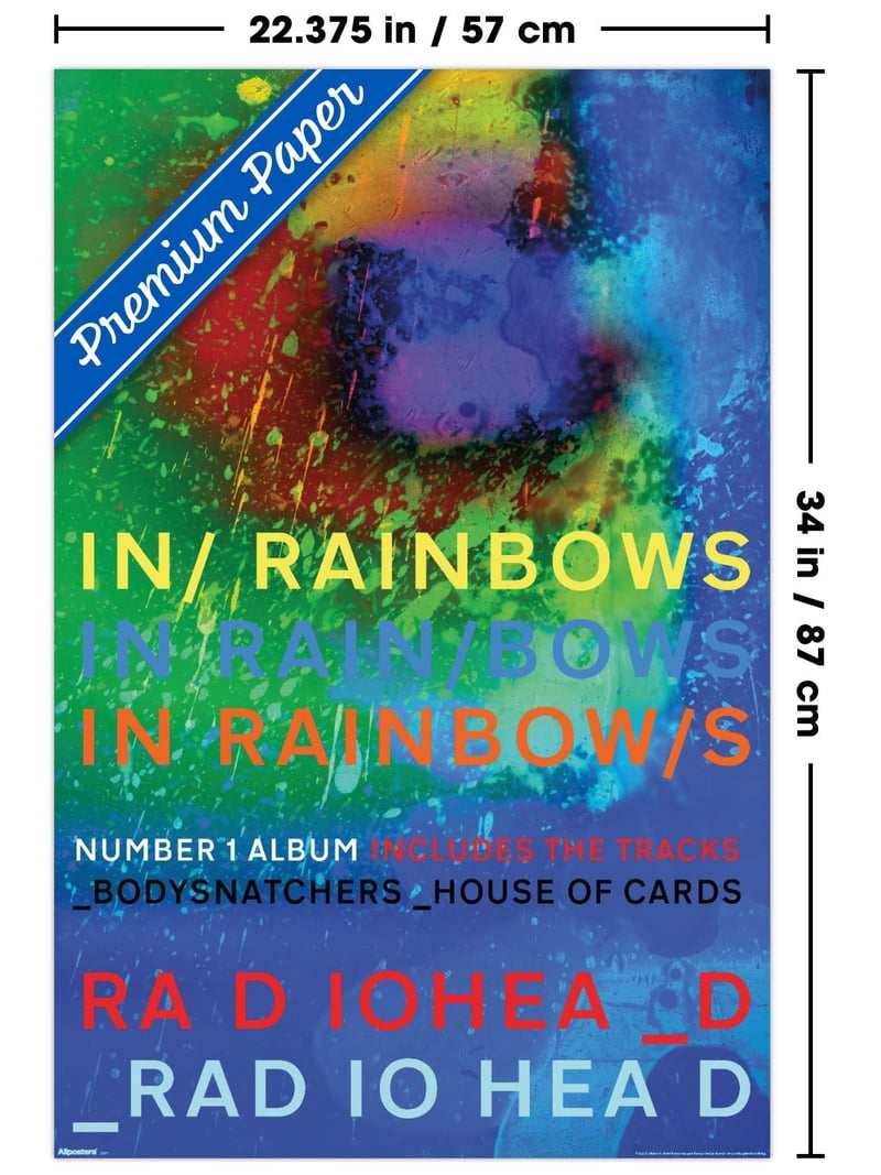 Radiohead - In Rainbows Album Art Wall Poster, 22.375