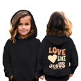 thumbnail image 2 of LUOGENLI Sweatshirts for Girls Size 14-16 Girls Casual Long Sleeve Hoodies Cute Oversized Pocket Sweatshirt Tops Hoodies for Girls 14-16 Baggy Girls Sweatshirts Size 7-8 Black 9-10 Years, 2 of 9