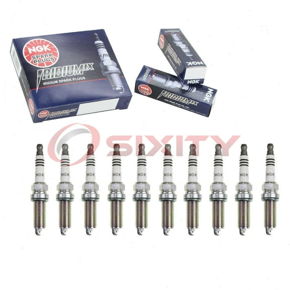 10 pc NGK 91187 Iridium IX Spark Plugs for XP5684 Ignition Wire Secondary