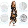 thumbnail image 7 of Happy Halloween Pumpkin Pattern Hooded Bath Towel，60"x35" for Ages 3 To 12 Kids, Quick Dry Lightweight Soft Microfiber Hood Beach Towel Cover Up for Kids, 7 of 7
