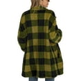 thumbnail image 7 of Summer Trends,AXXD Casual Plaid Long Sleeve Button Sweater Cardigans for Women Trendy Clearance Green Size L, 7 of 7