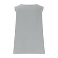 thumbnail image 5 of Dazajoo Womens Cotton Linen Vest 2024 Summer Basic Solid Color Plus Size Sleeveless Tanks Casual Fashion Button Round Neck Tank Tops for Women,Gray,XXXL, 5 of 6