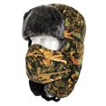 thumbnail image 1 of Winter Trapper Hat Ear Flap Thickened Fleece Lining Detachable Face Cover Windproof Hats, 1 of 5