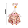 thumbnail image 3 of Porch Goose Fall Decorations Outfits,23 Inch Campus Style Goose Statue Dress Costume and Bow Headpiece,Thankgiving and Autumn Harvest Front Porch Display, 3 of 6