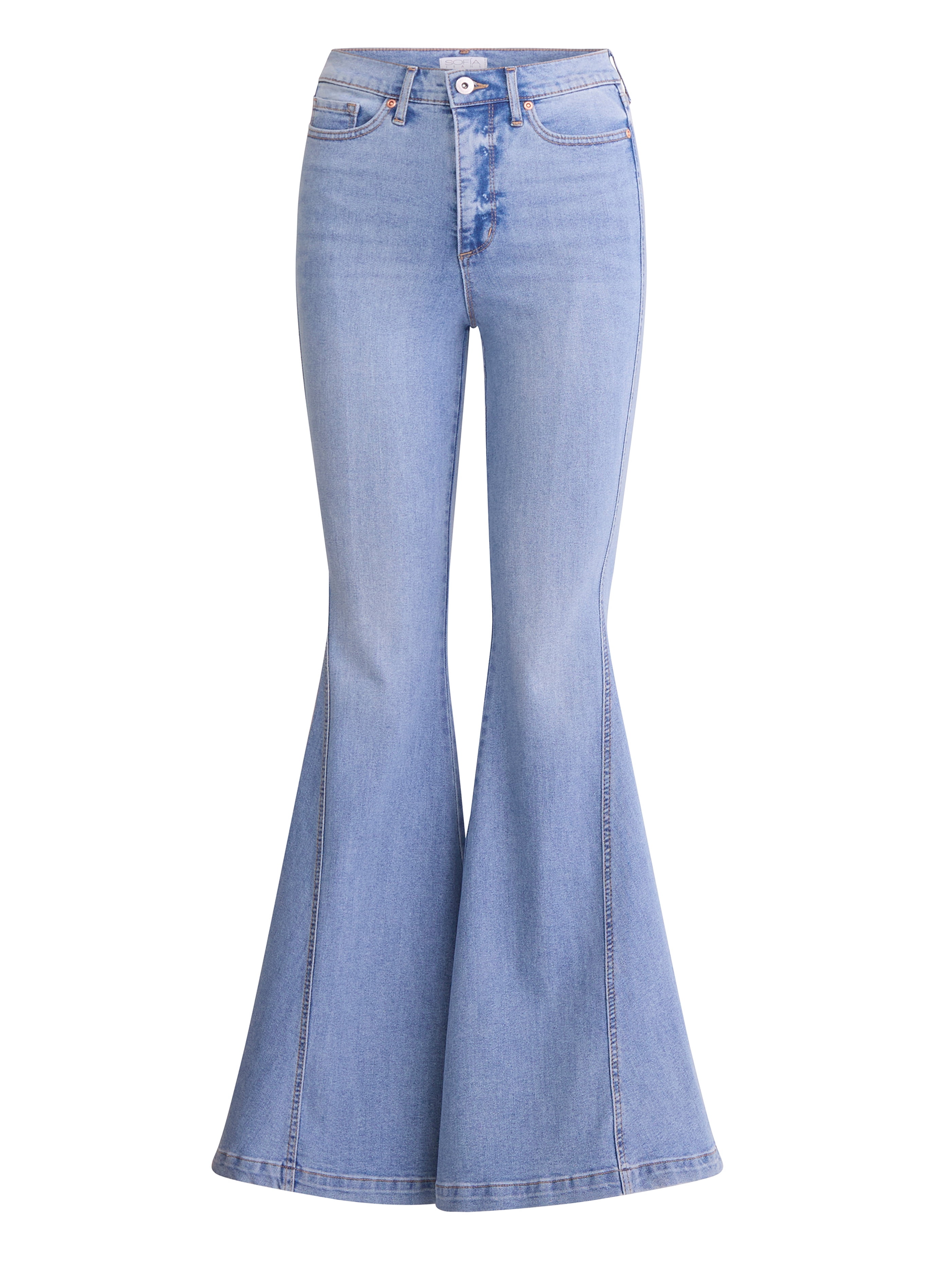 Sofia by Sofia Vergara Women's and Women's Plus Melisa Mega Flare High Rise Jeans, Sizes 0-28W