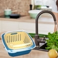 thumbnail image 5 of sruoe Kitchen Draining Basket, Colander Bowl, Draining Basket for Bowl, Holdhand Drain Basin Baskets, Drainage Basket, Efficient Vegetable Washing, Fruit Rinsing Drain Basket, Plastic, 5 of 6