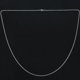 thumbnail image 3 of 3X Cadena de Mujer de Joyeria, "O" Collar de Acero Inoxidable, Plata - 2 mm de - 65 cm de Longitud, 3 of 8