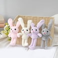 thumbnail image 3 of MesaSe Plush Pendant Drawable Anti-deform Non-shedding Full Filled Easy to Hang Rabbit 30cm Backpack Doll Pendant Key Accessory, 3 of 10
