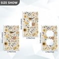 thumbnail image 7 of Yayeee Duplex Wall Plate 1-Gang 4.5"x2.7" Home Receptacle Light Switch Decorative Outlet Cover, Beige Birds Floral, 7 of 7