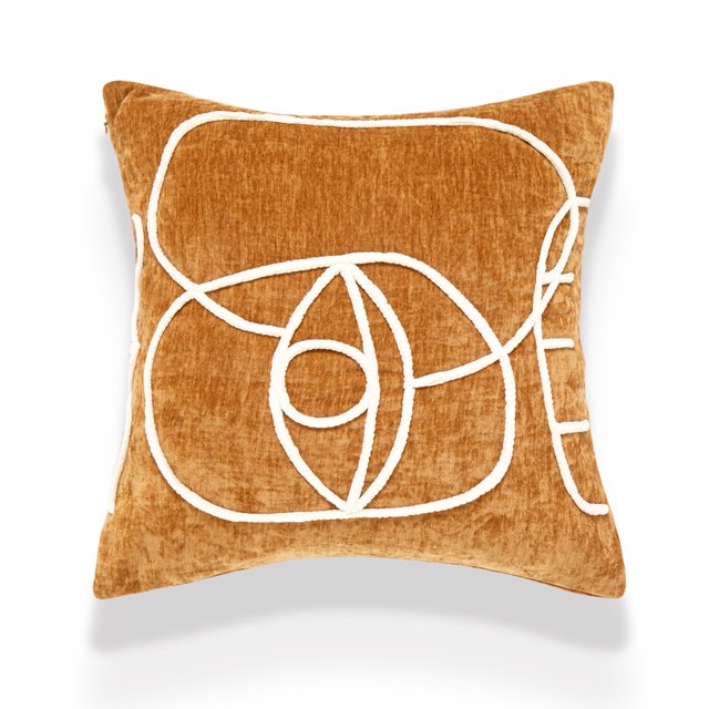 Funda de almohada con flores bordadas ligeras, modelo para habitación, sofá, almohada para mesita de noche, cojín para el hogar, respaldo de coche