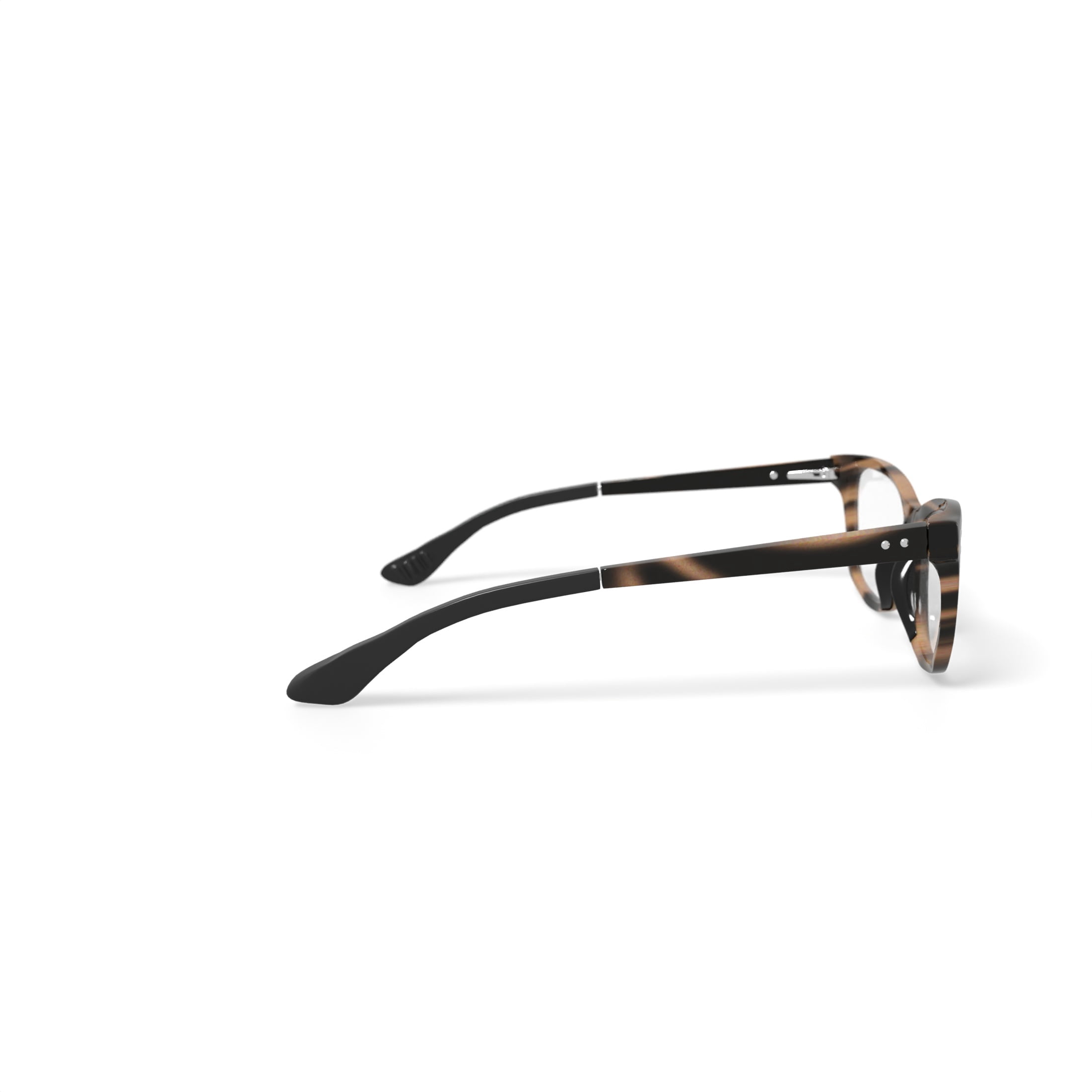 Jonas Paul Youth Lincoln/Lauren Square Prescription Eyeglasses with Case, Brown Tortoise