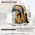 thumbnail image 7 of Xixirimido American Flag Butterfly Cow Sunflower Pattern Small Sling Backpack Crossbody Sling Bag for Women, Chest Bag Daypack Fanny Pack Phone Purse for Hiking Traveling, 7 of 7