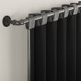 thumbnail image 5 of Sun Zero Aria 2-pack Magnetic Closure Theater Grade 100% Blackout Back Tab/Rod Pocket Curtain Panel Pair, 52"W x 63"L, Gray, 5 of 10