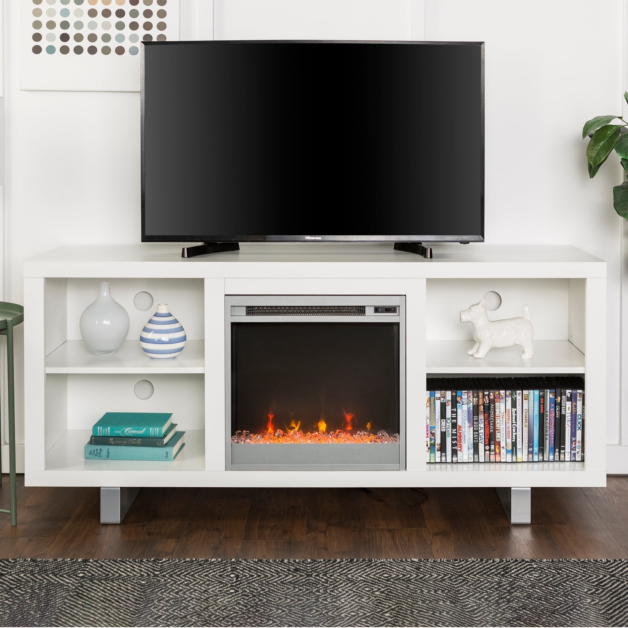 fireplace modern stand simple wide inch television stands living finish console walmart furniture contemporary electric lumina tvs entertainment insert televisionery