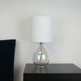 thumbnail image 6 of Mainstays Iridescent Glass Lamp with White Shade, 16"H, 6 of 6