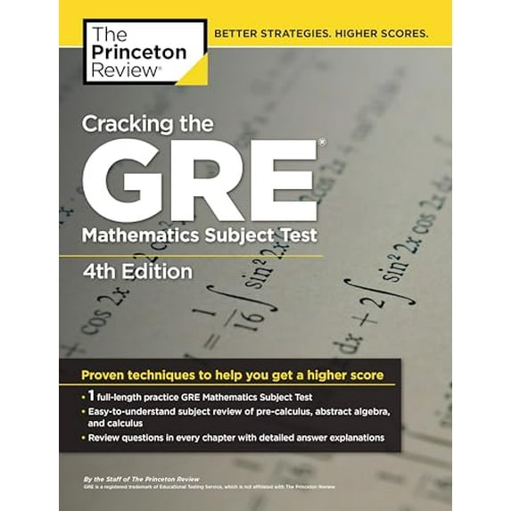 Pre-Owned Cracking the GRE Mathematics Subject Test (Paperback) 0375429727 9780375429729