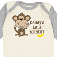 thumbnail image 4 of Inktastic Daddy's Little Monkey Boys or Girls Long Sleeve Baby Bodysuit, 4 of 5