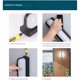 thumbnail image 5 of 12W IP65 Lámpara de pared LED moderna para exteriores Lámpara de pared impermeable/Aluminio + Acrílico / 3000K Blanco cálido/Luz de pared LED, 26X10X8CM [Clase de eficiencia energética A+] TUNC Sencillez, 5 of 5
