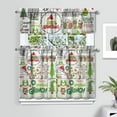 thumbnail image 2 of Kitchen Window Curtains with Rod Pocket Over Sink Small Window Treatment Cafe Short Curtains for Bathroom Tier Drapes,3 Piece Set,36 Inch, 2 of 6
