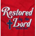 thumbnail image 2 of Restored by the Lord Christian Womens Slim Fit Graphic Tee Brisco Brands S, 2 of 5