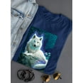 thumbnail image 3 of Luminous Wolf T-Shirt Women -Anthony Chirstou Designs, Female Medium, 3 of 4