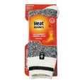 thumbnail image 2 of Heat Holders® Men's Original Cream Block Twist Crew Socks, 2 of 2