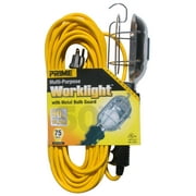 Prime TL010630 50' 16/3 SJTW Yellow Work Light With Metal Guard