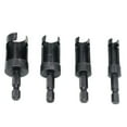 thumbnail image 7 of Yokua 6mm/ 10mm/ 13mm/16mm 4Pcs Durable Wooden Plug Hole Cutter Bit Kit, 7 of 7