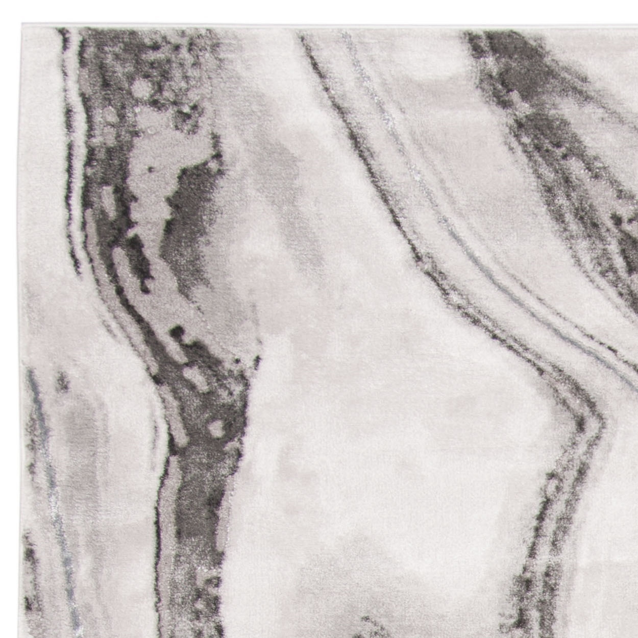 SAFAVIEH Craft Angjelko Abstract Area Rug, Grey/Silver, 8' x 10'