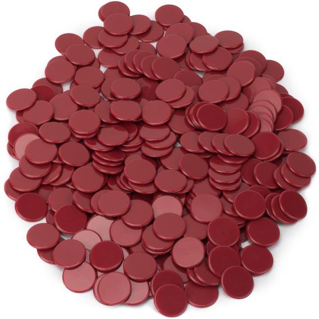 Solid Red Bingo Chips, Pack of 300