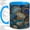 Blue, variant on Seashell Coffee Mug, Blue Ocean Shell Art, Coastal Daily Tea Sips for Home