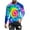 Blue, variant on Tie Dye Shirts for Men Long Sleeve Crew Neck Colorful Graphic Base Tee Shirt Casual Tshirts Spring Fall Tops (XL, Black 01)
