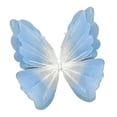 thumbnail image 3 of Adorno decorativo gigante de mariposa artificial, versátil, para fiestas, divertido, bonito, foto degradado azul claro, 3 of 9