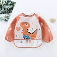 thumbnail image 2 of Toddler Long Sleeve Baby Bibs Waterproof Sleeved Bib Soft Cartoon for Girls Boys Fawn And Foster Plain Bibs Baby One Feeding Smock Baby Walls Insulated Bibs for Kids Snap Bibs Baby Bibs Science Baby, 2 of 3