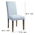 thumbnail image 5 of Side Chair with Fabric Seat and Nailhead Trim, Set of 2, Blue - Saltoro Sherpi, 5 of 5