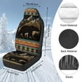 thumbnail image 7 of Uorisanigo 2 PCS Car Seat Covers Set Nation Aztec Bear Vehicle Front Seat Protection Universal Fit for Most Cars SUV Van Truck, Car Interior Accessories, Soft & Breathable, 7 of 7