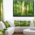 thumbnail image 4 of Designart - Forêt avec Rayons de Soleil Panorama - Impression d'Art Paysager sur Toile Encadrée, 4 of 4