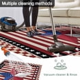 thumbnail image 5 of Independence Day Outdoor Rug for Patio/Deck/Porch, Non-Slip Large Area Rug 5 x 8 Ft, U.S Flag Stars Red White Striped Indoor Outdoor Rugs Washable Area Rugs, Reversible Camping Rug Carpet Runner, 5 of 8