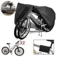 thumbnail image 2 of Bicycle Cover For 2 Bicycles Waterproof 210d Breathable Outdoor Bicycle Protective Cover With Lock Eyelets Protection, For Mountain Bikes And Racing B, 2 of 3