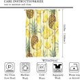 thumbnail image 2 of Natural Tropical Fruit Pineapple Curtains Children Boys Girls Teens Bedroom Living Room Nursery Rod Pocket Decorative Curtains, 2 Panel Set, 42x63 Inches Yellow, 2 of 6