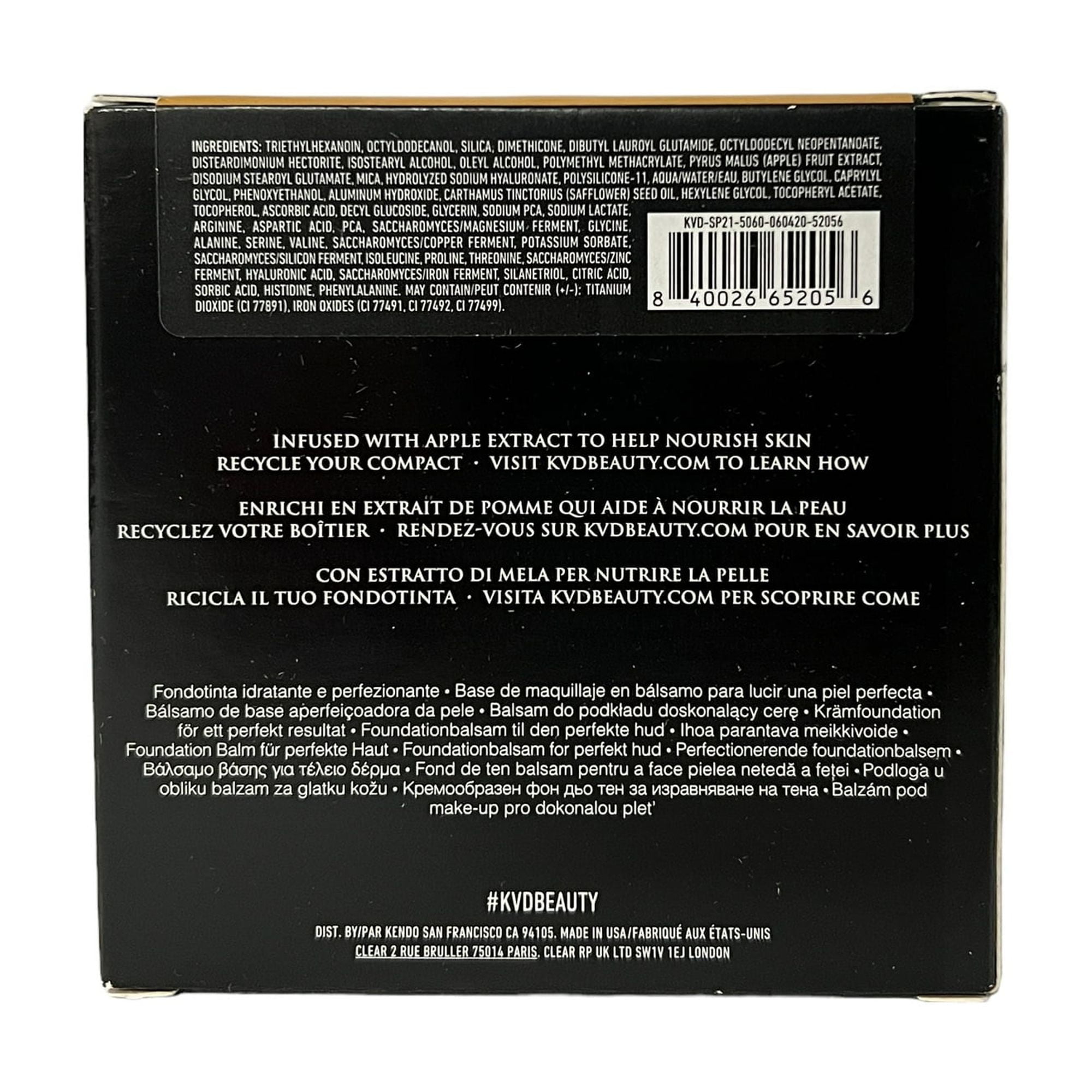 Kat Von D Good Apple Skin Reflection Foundation Balm 0.35oz 042 Medium New