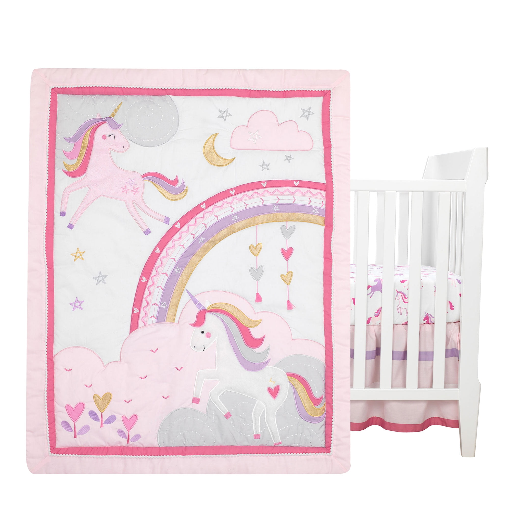 unicorn crib bedding walmart