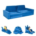 thumbnail image 1 of 15 piezas modular niños jugar sofá, Niños sofá sofá para niños, Niños sofás fuerte kit de construcción para muebles de sala de juegos, Niños jugar sofás, Sofá convertible para niños y niñas, 1 of 5