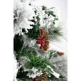 thumbnail image 5 of Hi-Line Gift Fiber Optic Christmas Tree White Snow Flocked, with Pine Cones & Berries, 72", 5 of 6