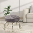 thumbnail image 6 of yotijay 360 degree Rotating Low Roller Seat Stool Pedicure Stool Small Breathable Kids Adults Gray, 6 of 9
