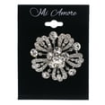 thumbnail image 2 of Mi Amore Flower Brooch-Pin Silver-Tone, 2 of 2